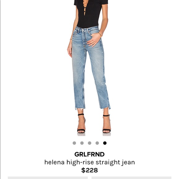 Helena High-Rise Straight Jean GRLFRND - Picture 5 of 8